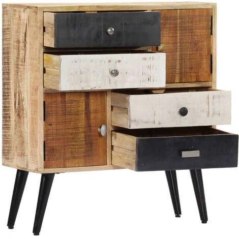 Topdeal Buffet 70 X 30 X 78 Cm Bois De Manguier Massif 4 Topdeal Buffet 70 X 30 X 78 Cm Bois De Manguier Massif – Image 4