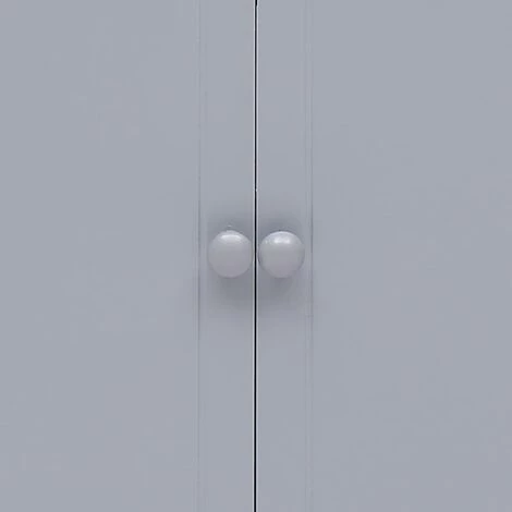 Topdeal Armoire Latérale Gris 60x30x75 Cm Bois De Paulownia 2 Topdeal Armoire Latérale Gris 60x30x75 Cm Bois De Paulownia – Image 2