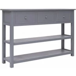 Topdeal Buffet Gris 115 X 30 X 76 Cm Bois