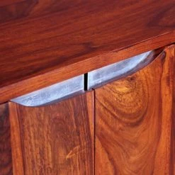 Topdeal Buffet Bois Massif De Sesham 75 X 35 X 60 Cm VDFF10192_FR -Buffet et enfilade Soldes 52094533 3