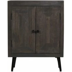 Topdeal Buffet Bois Solide De Manguier 60 X 30 X 76 Cm VDFF11852_FR -Buffet et enfilade Soldes 52094706 5