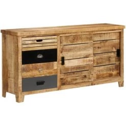 Topdeal Buffet Bois De Manguier Solide 160 X 40 X 80 Cm VDFF11965_FR