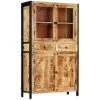 Topdeal Buffet 100 X 40 X 175 Cm Bois De Manguier Massif VDFF13330_FR