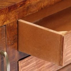 Topdeal Buffet 118x30x75 Cm Bois De Manguier Massif VDFF13813_FR -Buffet et enfilade Soldes 52094888 3