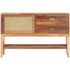 Topdeal Buffet 118x30x76 Cm Bois De Récupération Massif FF288097_FR -Buffet et enfilade Soldes 52096219 3