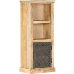 Topdeal Buffet Avec Porte 45x32x110 Cm Bois De Manguier Solide FF289098_FR