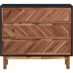 Topdeal Buffet 90x33,5x80 Cm Bois D'acacia Solide Et MDF FF289906_FR -Buffet et enfilade Soldes 52096694 3