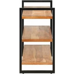 Topdeal Buffet Avec 3 étagères 120x40x75 Cm Bois D'acacia Massif FF321071_FR 7 Topdeal Buffet Avec 3 étagères 120x40x75 Cm Bois D'acacia Massif FF321071_FR -Buffet et enfilade Soldes 52101062 3