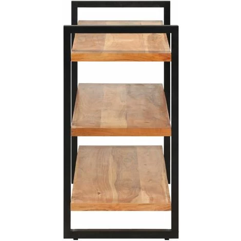 Topdeal Buffet Avec 3 étagères 120x40x75 Cm Bois D'acacia Massif FF321071_FR 3 Topdeal Buffet Avec 3 étagères 120x40x75 Cm Bois D'acacia Massif FF321071_FR – Image 3