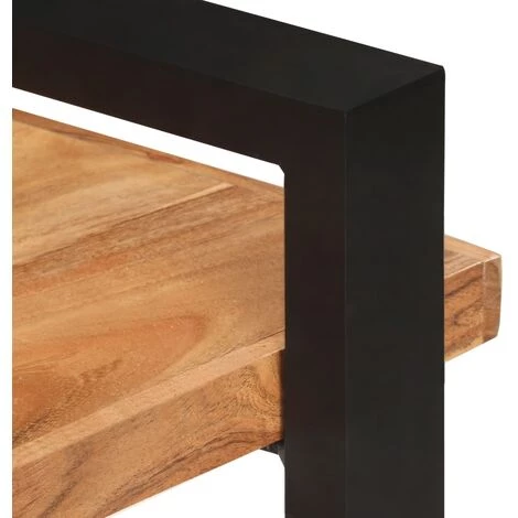 Topdeal Buffet Avec 3 étagères 120x40x75 Cm Bois D'acacia Massif FF321071_FR 5 Topdeal Buffet Avec 3 étagères 120x40x75 Cm Bois D'acacia Massif FF321071_FR – Image 5