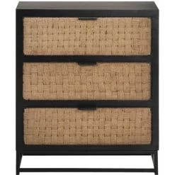 Topdeal Buffet 60x35x70 Cm Bois De Manguier Massif FF323492_FR -Buffet et enfilade Soldes 52101416 3