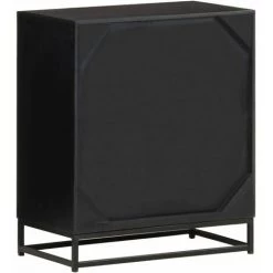 Topdeal Buffet 60x35x70 Cm Bois De Manguier Massif FF323492_FR -Buffet et enfilade Soldes 52101416 5