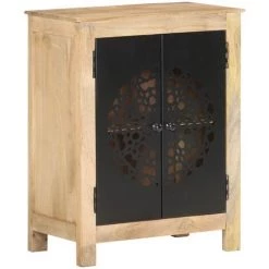Topdeal Buffet 60x35x75 Cm Bois De Manguier Massif FF323600_FR