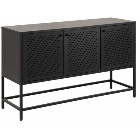 Buffets BOBOCHIC - Buffet 125 Cm AUBIN Noir - Noir 1 Buffets BOBOCHIC - Buffet 125 Cm AUBIN Noir - Noir