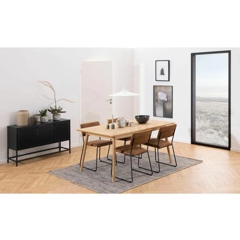 Buffets BOBOCHIC - Buffet 125 Cm AUBIN Noir - Noir 3 Buffets BOBOCHIC - Buffet 125 Cm AUBIN Noir - Noir – Image 3