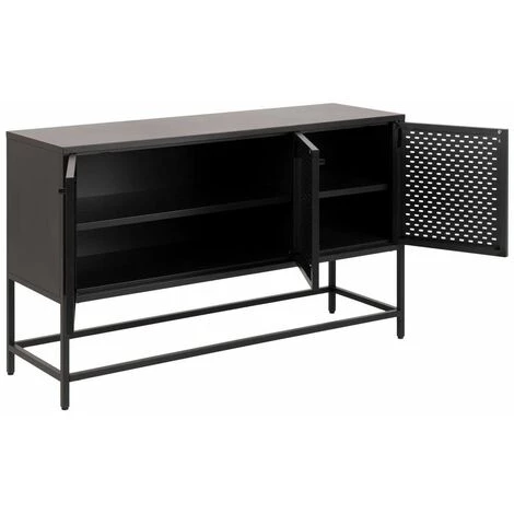 Buffets BOBOCHIC - Buffet 125 Cm AUBIN Noir - Noir 5 Buffets BOBOCHIC - Buffet 125 Cm AUBIN Noir - Noir – Image 5