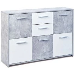 WEBMARKETPOINT Flavius Buffet Stratifié Blanc CM. 119 X 41 X 15