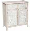 ATMOSPHERA Buffet Pratique Et élégant Avec 2 Portes En Bois Blanc L. 80 X P. 34.5 X H. 85 Cm - 0