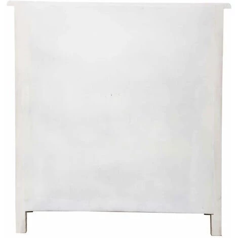 ATMOSPHERA Buffet Pratique Et élégant Avec 2 Portes En Bois Blanc L. 80 X P. 34.5 X H. 85 Cm - 0 5 ATMOSPHERA Buffet Pratique Et élégant Avec 2 Portes En Bois Blanc L. 80 X P. 34.5 X H. 85 Cm - 0 – Image 5