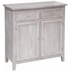 ATMOSPHERA Buffet De 2 Portes, Pratique Et élégante Pour Votre Rangement L. 80 X P. 34.5 X H. 85 Cm - 0