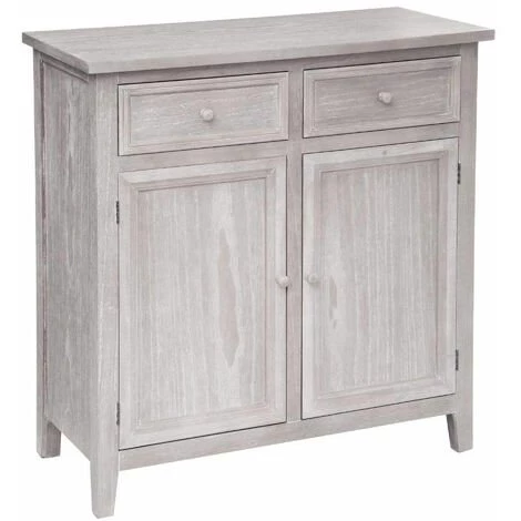 ATMOSPHERA Buffet De 2 Portes, Pratique Et élégante Pour Votre Rangement L. 80 X P. 34.5 X H. 85 Cm - 0 1 ATMOSPHERA Buffet De 2 Portes, Pratique Et élégante Pour Votre Rangement L. 80 X P. 34.5 X H. 85 Cm - 0