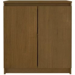 Armoire Latérale 60x36x65 Cm Bois De Pin Massif Marron Miel VidaXL 7 Armoire Latérale 60x36x65 Cm Bois De Pin Massif Marron Miel VidaXL -Buffet et enfilade Soldes 52541121 3
