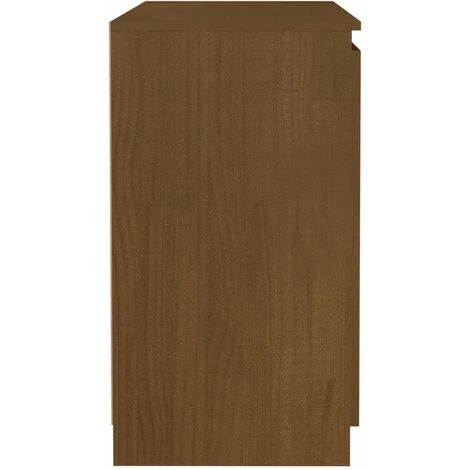 Armoire Latérale 60x36x65 Cm Bois De Pin Massif Marron Miel VidaXL 5 Armoire Latérale 60x36x65 Cm Bois De Pin Massif Marron Miel VidaXL – Image 5