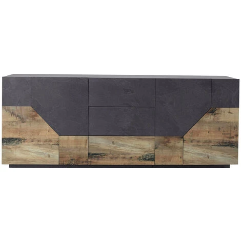 AHD AMAZING HOME DESIGN Meuble De Cuisine 220x40cm Meuble Salon 4 Portes 3 Tiroirs Mavis Report 3 AHD AMAZING HOME DESIGN Meuble De Cuisine 220x40cm Meuble Salon 4 Portes 3 Tiroirs Mavis Report – Image 3