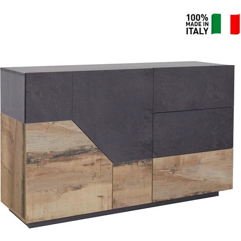 AHD AMAZING HOME DESIGN Buffet Salon Design 140x43cm 2 Portes 3 Tiroirs Mira Report 2 AHD AMAZING HOME DESIGN Buffet Salon Design 140x43cm 2 Portes 3 Tiroirs Mira Report – Image 2