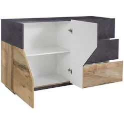 AHD AMAZING HOME DESIGN Buffet Salon Design 140x43cm 2 Portes 3 Tiroirs Mira Report 8 AHD AMAZING HOME DESIGN Buffet Salon Design 140x43cm 2 Portes 3 Tiroirs Mira Report -Buffet et enfilade Soldes 52568195 4