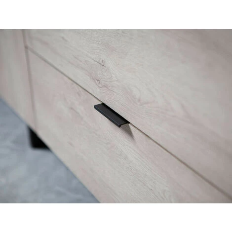 Buffets BOBOCHIC - Buffet 3 Portes 180 Cm MUSSET Chêne Clair Et Noir - Chêne Et Noir 5 Buffets BOBOCHIC - Buffet 3 Portes 180 Cm MUSSET Chêne Clair Et Noir - Chêne Et Noir – Image 5