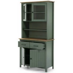 ALTOBUY TINA - Buffet Haut 4 Portes 2 Tiroirs Bois Ciré Et Vert - Vert 7 ALTOBUY TINA - Buffet Haut 4 Portes 2 Tiroirs Bois Ciré Et Vert - Vert -Buffet et enfilade Soldes 53079084 4