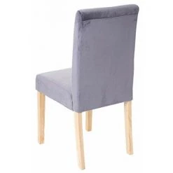 NOVA Set 4 Chaises Pour Salle à Manger Assis En Velours Avec Pieds En Bois Massif Couleur : Gris 9 NOVA Set 4 Chaises Pour Salle à Manger Assis En Velours Avec Pieds En Bois Massif Couleur : Gris -Buffet et enfilade Soldes 53576366 5