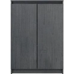 Buffet 60x36x84 Cm Bois De Pin Massif Gris VidaXL -Buffet et enfilade Soldes 53601004 5