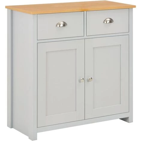 LITZEE Buffet Gris 79 X 35 X 81 Cm # 1 LITZEE Buffet Gris 79 X 35 X 81 Cm #