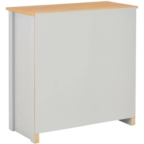 LITZEE Buffet Gris 79 X 35 X 81 Cm # 4 LITZEE Buffet Gris 79 X 35 X 81 Cm # – Image 4