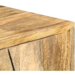 Hommoo Buffet 118x30x75 Cm Bois De Manguier Massif -Buffet et enfilade Soldes 54057894 5
