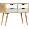 Hommoo Buffet 85 X 40 X 71 Cm Bois De Manguier Massif