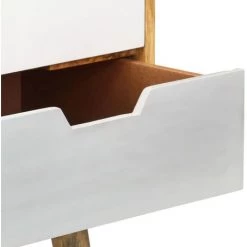 Hommoo Buffet 85 X 40 X 71 Cm Bois De Manguier Massif -Buffet et enfilade Soldes 54059019 5