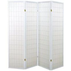 WEBMARKETPOINT Papier De Riz Séparé 4 Portes Blanches Cm 180 X 180 H