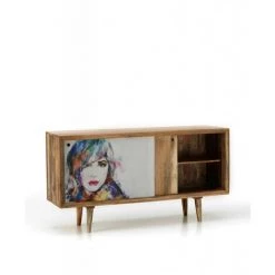 STONE'S Buffet Marron Ethnique Moderne En Bois De Manguier Cm 160 X 45 Xh 85 -Buffet et enfilade Soldes 54072935 3