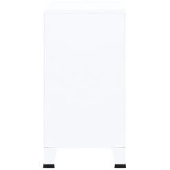 VidaXL Classeur Industriel Blanc 75x40x80 Cm Acier - Blanc -Buffet et enfilade Soldes 54082161 5