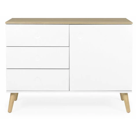 TFT HOME FURNITURE Buffet CASPER Blanc 2 TFT HOME FURNITURE Buffet CASPER Blanc – Image 2