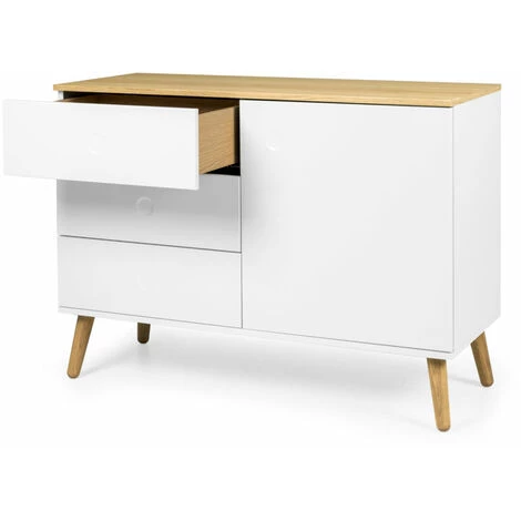 TFT HOME FURNITURE Buffet CASPER Blanc 3 TFT HOME FURNITURE Buffet CASPER Blanc – Image 3
