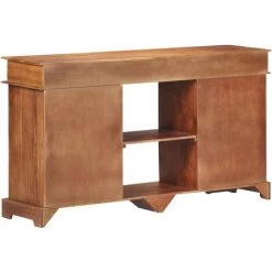 Hommoo Buffet 135x35x75 Cm Bois D'acacia Solide -Buffet et enfilade Soldes 54151113 5
