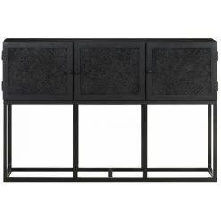 Hommoo Buffet 115x30x76 Cm Bois Massif De Manguier -Buffet et enfilade Soldes 54151905 3