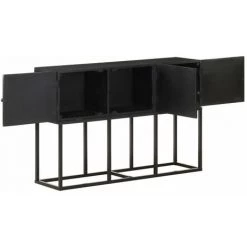 Hommoo Buffet 115x30x76 Cm Bois Massif De Manguier -Buffet et enfilade Soldes 54151905 5