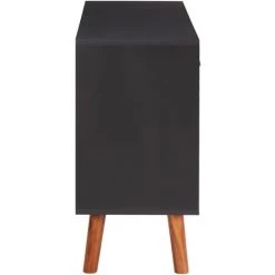 Hommoo Buffet 110x35x70 Cm Bois D'acacia Massif Et MDF -Buffet et enfilade Soldes 54152494 4