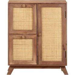 Hommoo Buffet 60x35x75 Cm Bois De Manguier Massif -Buffet et enfilade Soldes 54154467 5