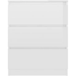 Hommoo Buffet Blanc Brillant 6 X33,5x76 Cm Agglomere -Buffet et enfilade Soldes 54154852 4